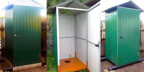 Jak vyrobit venkovskou toaletu z vlnité lepenky vlastníma rukama: postup